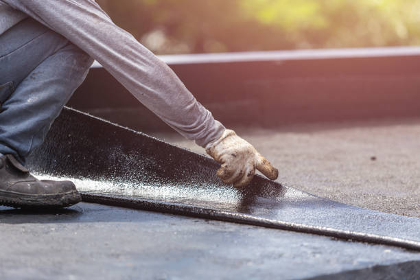 Professional Waterproofing technician working in Montville, NJ